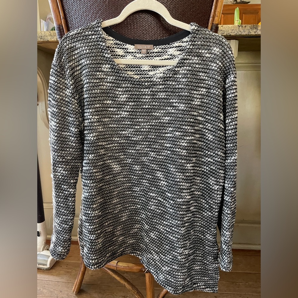 Blue and white Lilla P blouse